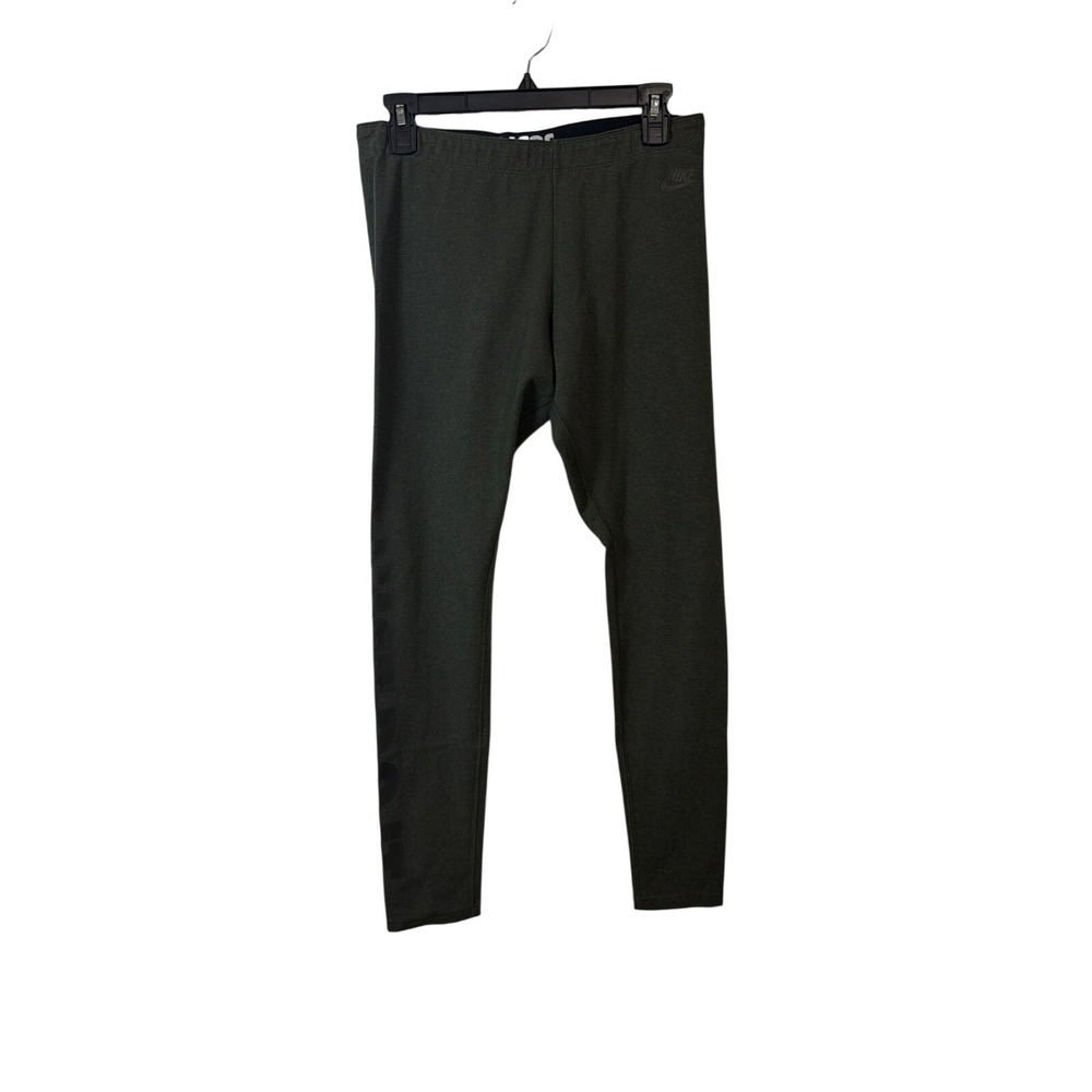 Nike Leggings Womens Large Green Sportswear Leg-A-See Logo 905115-383